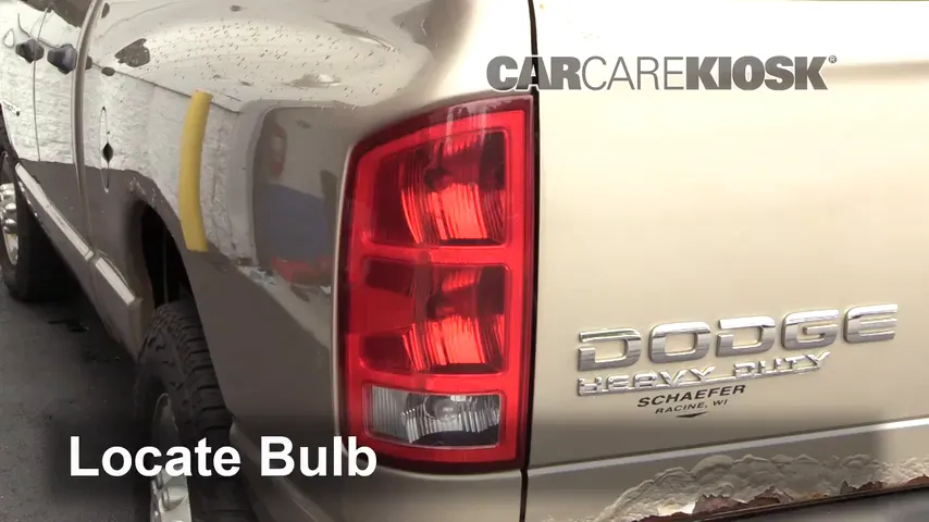 2004 Dodge Ram 2500 ST 5.9L 6 Cyl. Turbo Diesel Crew Cab Pickup (4 Door) Lights Tail Light (replace bulb)